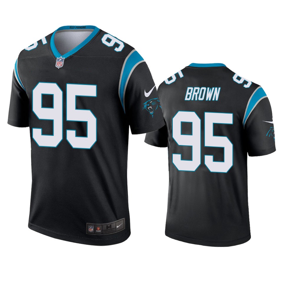 men's derrick brown panthers black legend jersey
