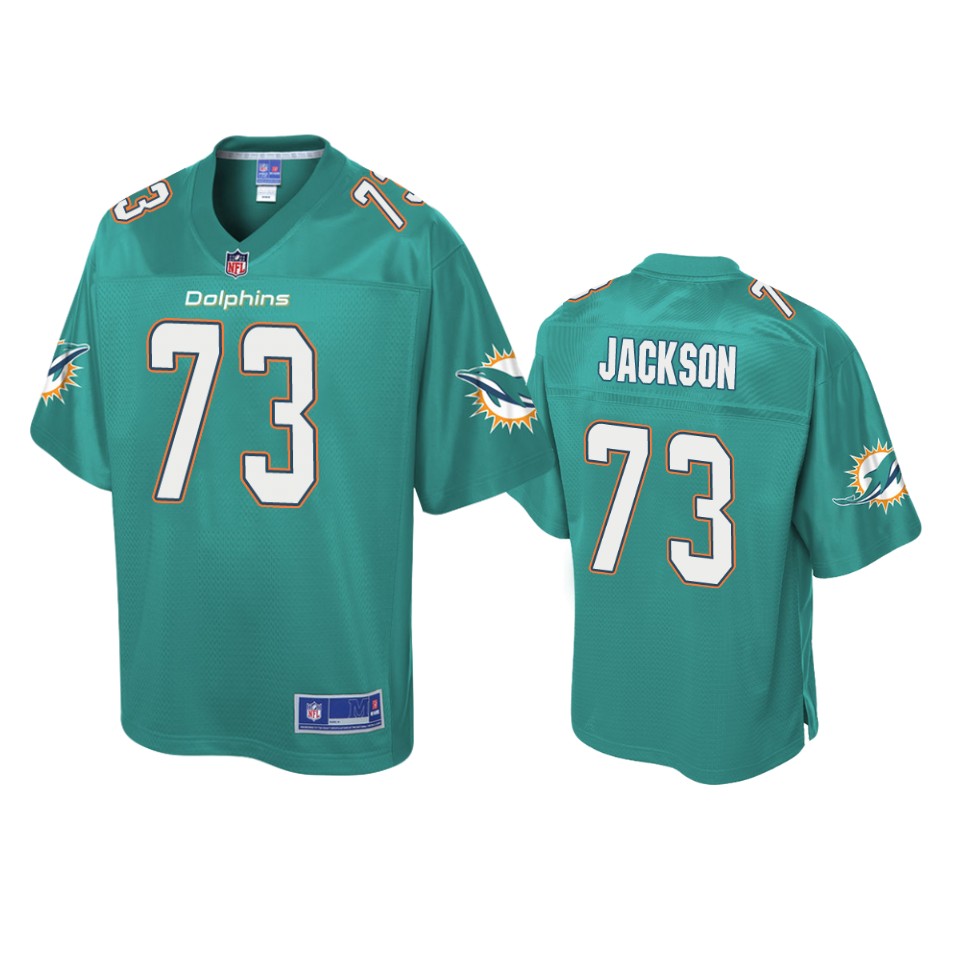 men's dolphins austin jackson aqua pro line jersey