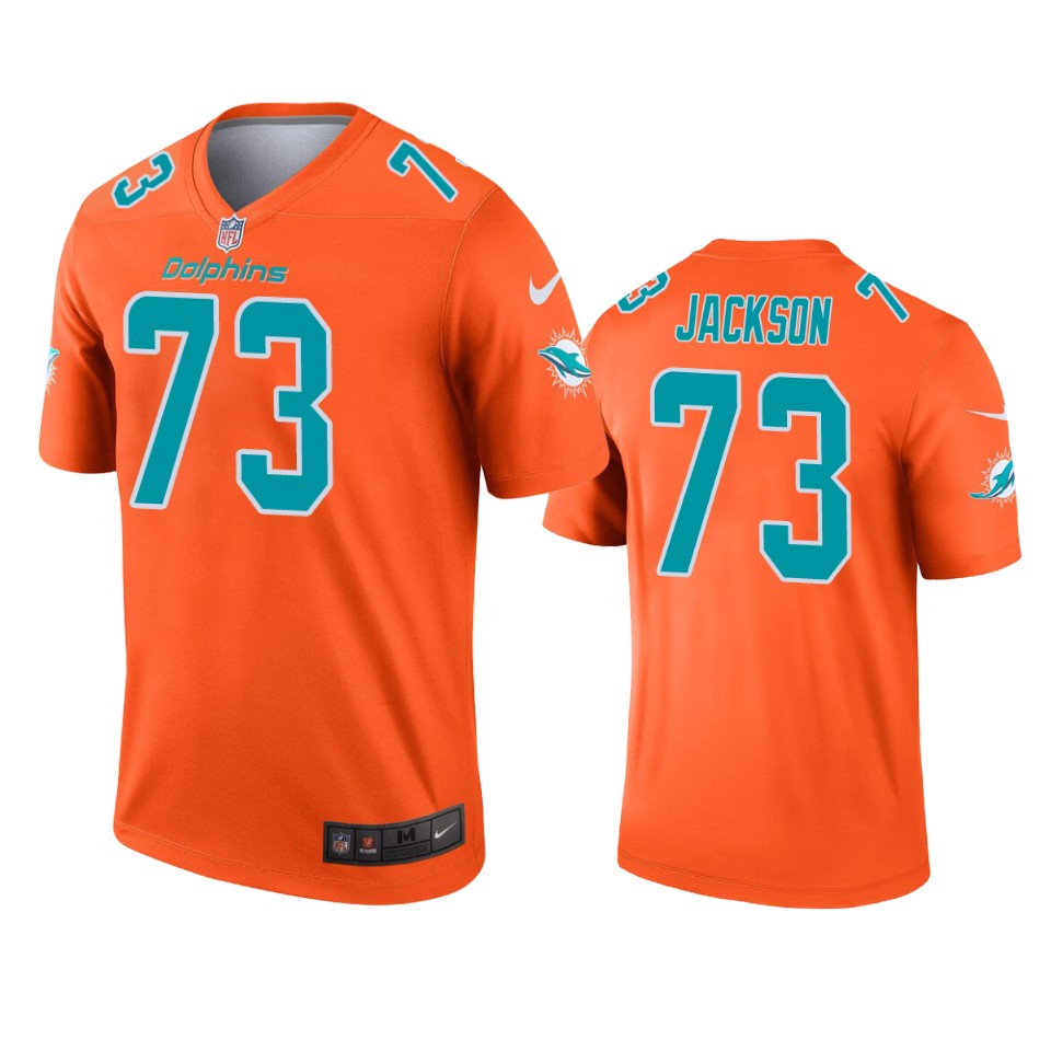 men's dolphins austin jackson orange inverted legend jersey