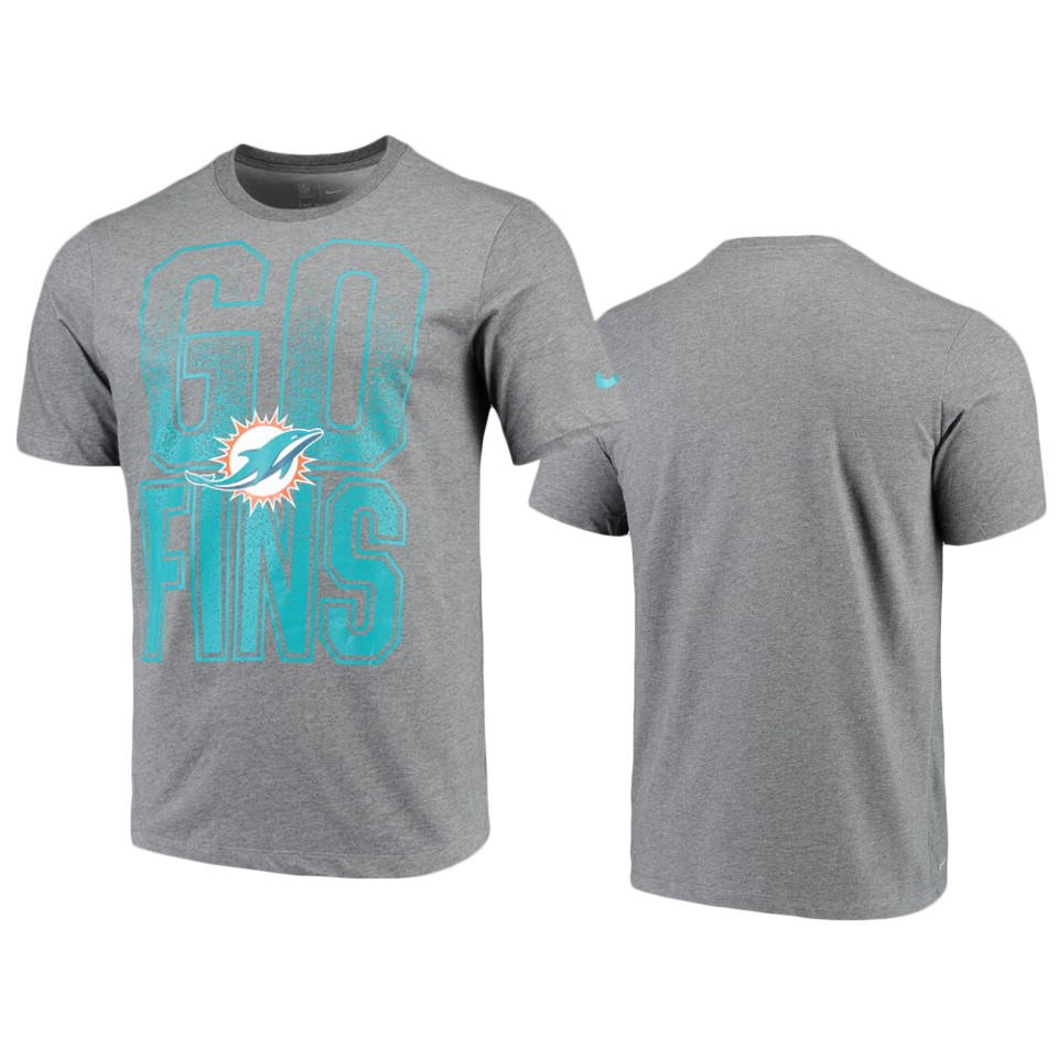 men's dolphins heathered charcoal local verbiage performance t shirt