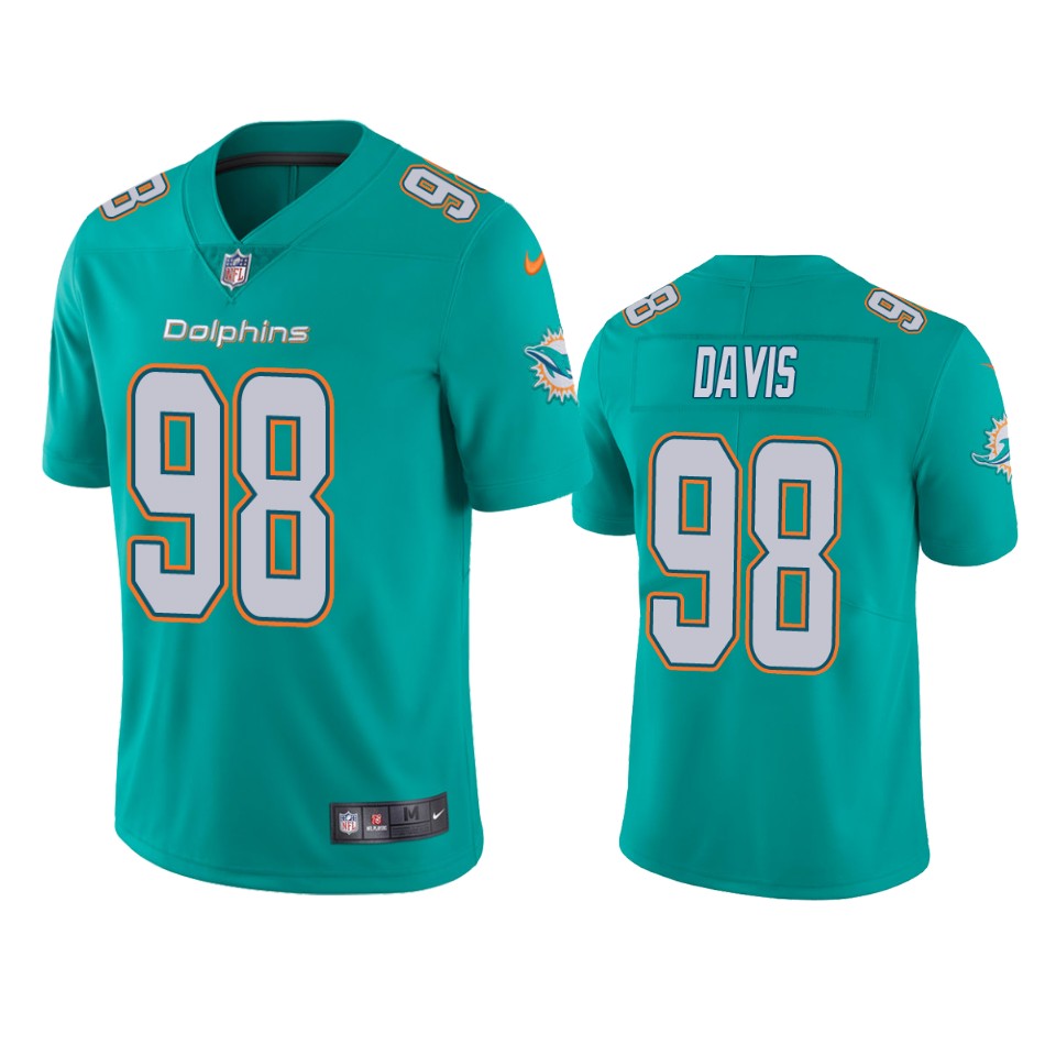 men's dolphins raekwon davis aqua vapor limited jersey