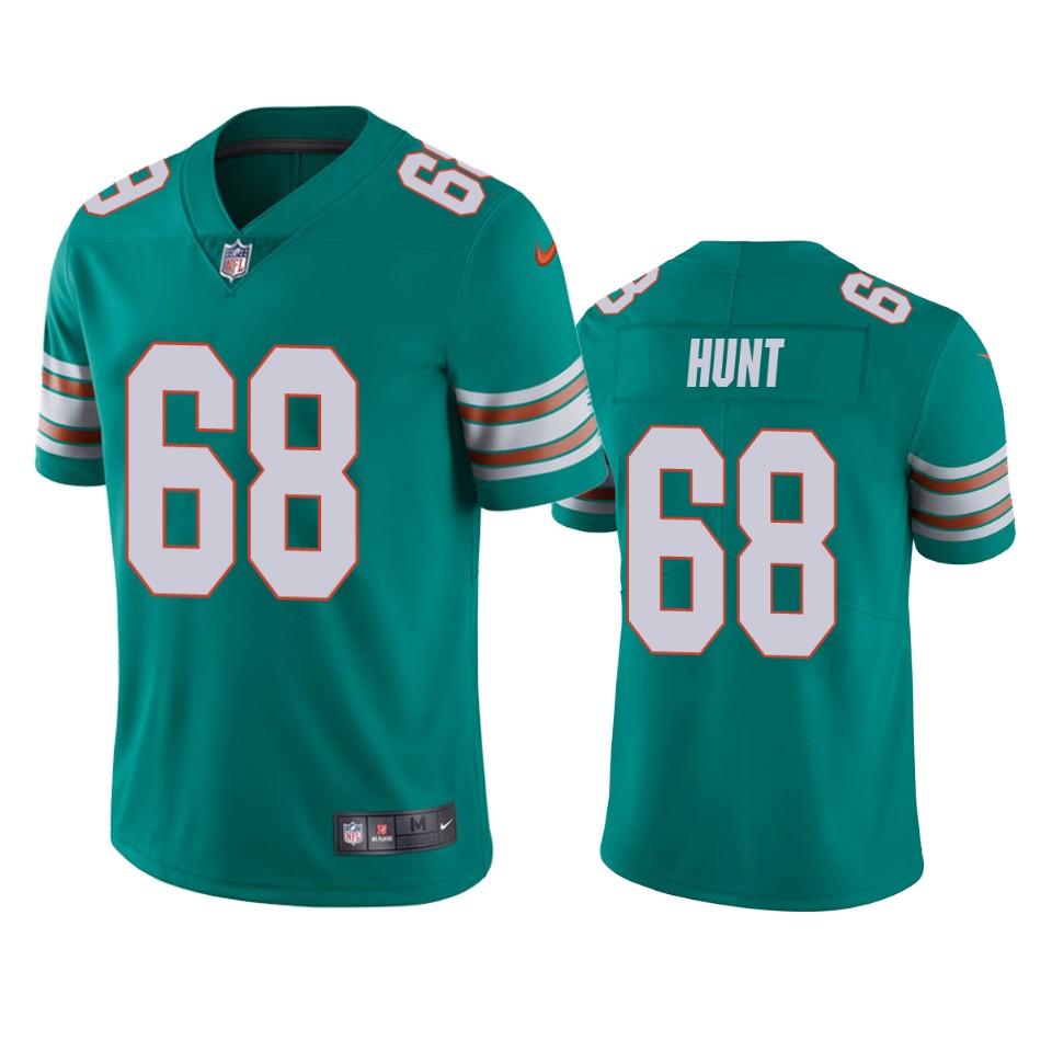 men's dolphins robert hunt aqua alternate vapor limited jersey