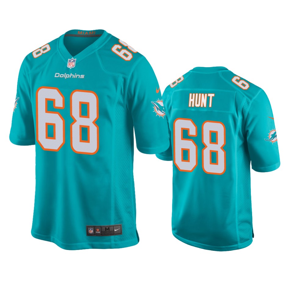 men's dolphins robert hunt aqua game jersey