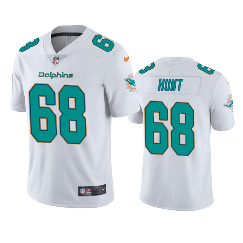 men's dolphins robert hunt white vapor limited jersey