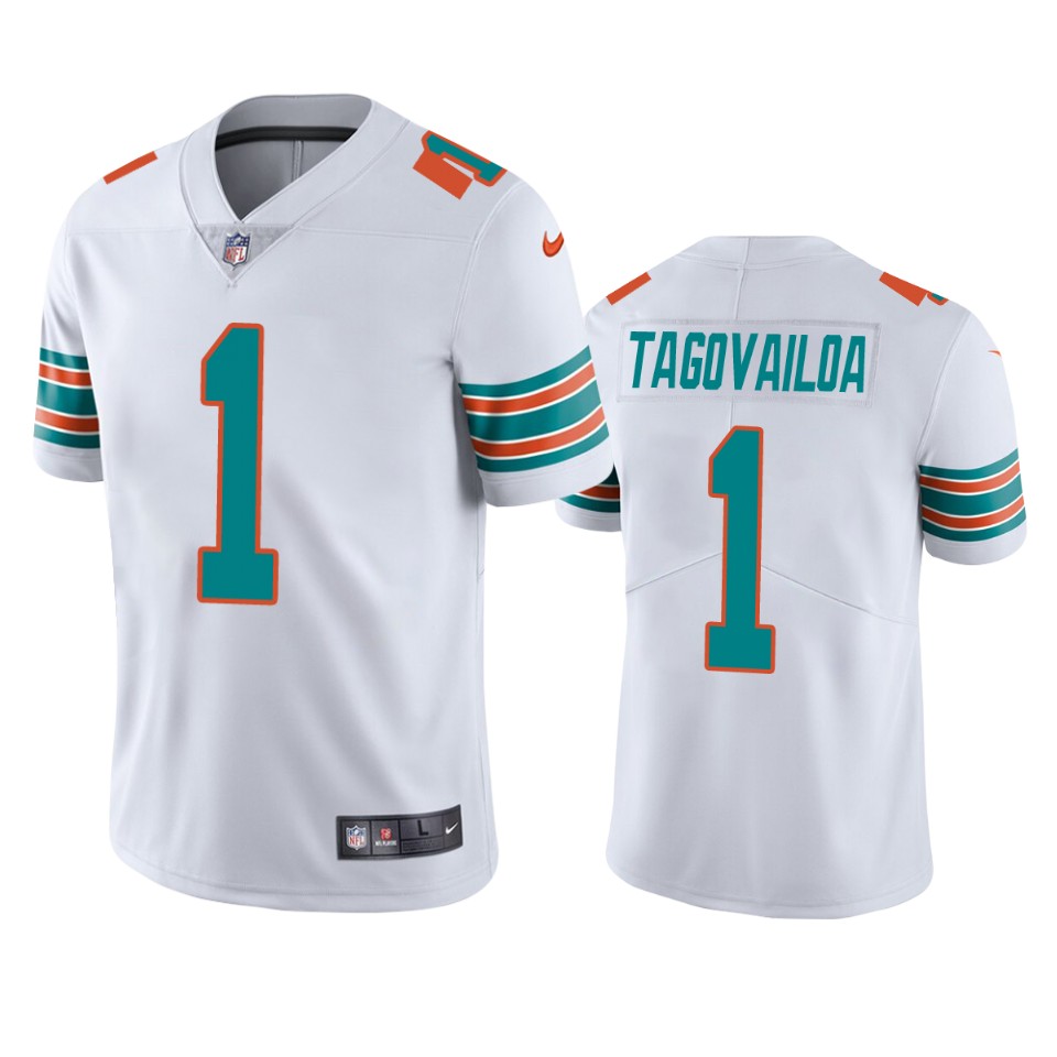 men's dolphins tua tagovailoa white alternate vapor limited jersey