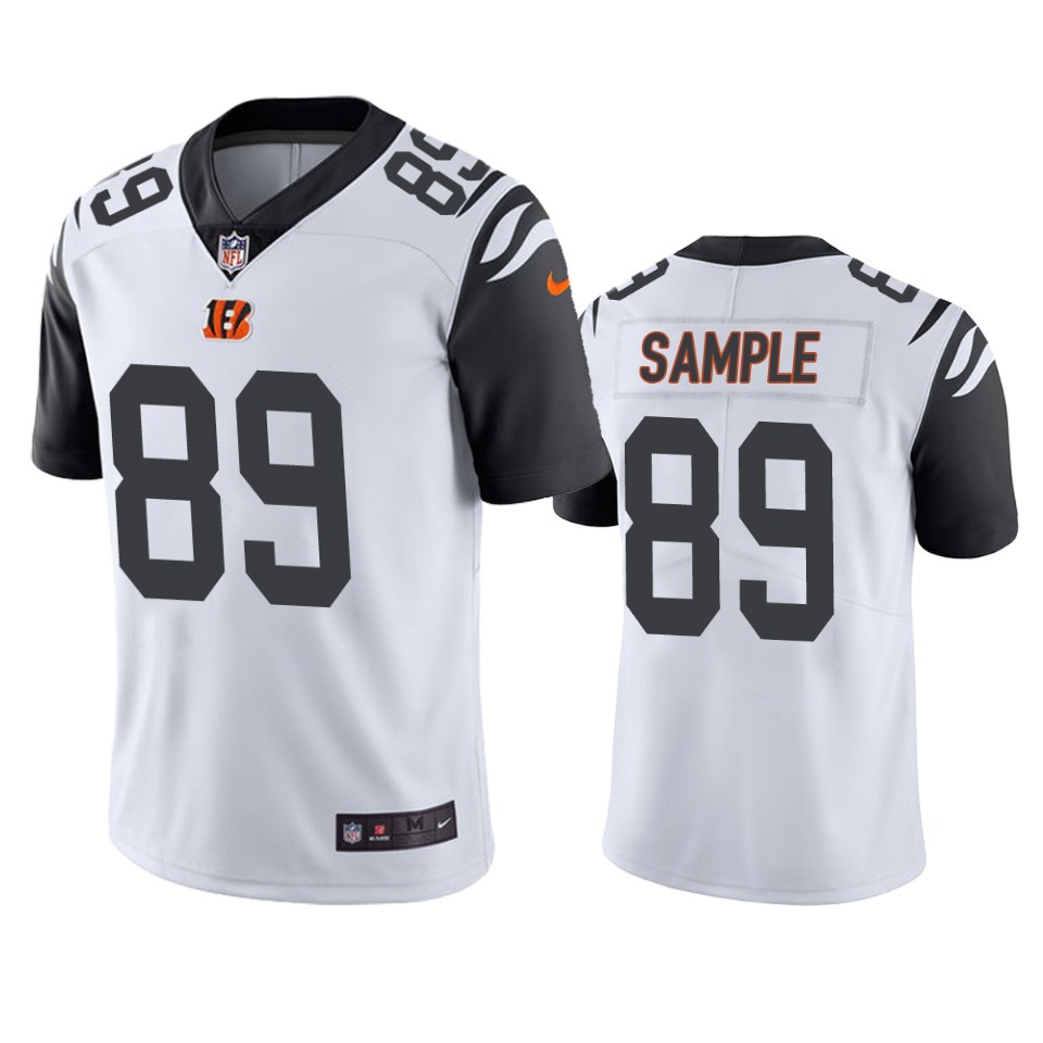 men's drew sample bengals white color rush limited jersey