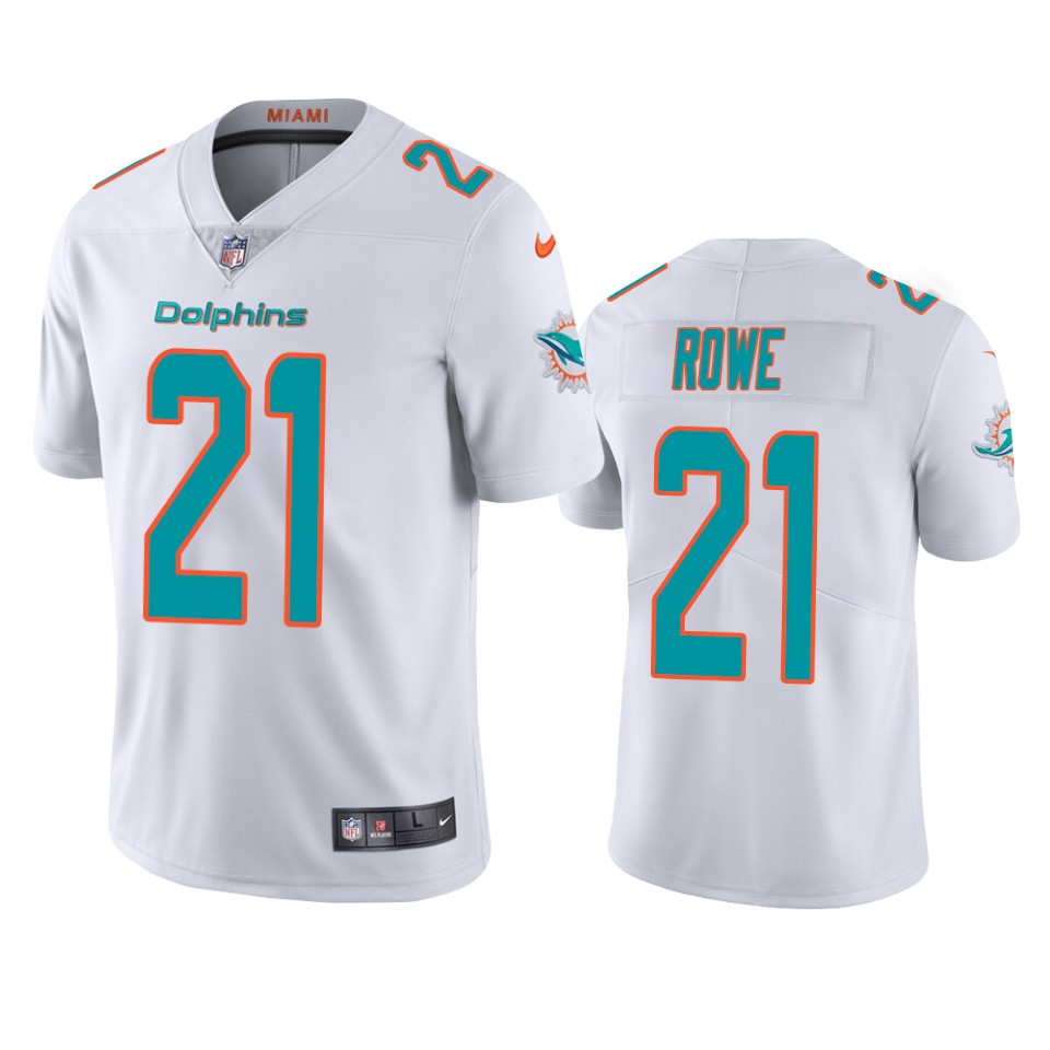 men's eric rowe dolphins white vapor jersey