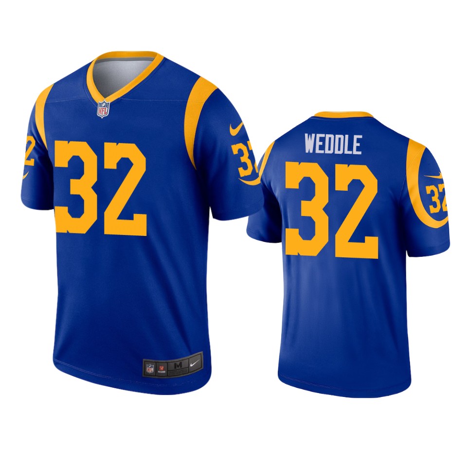 men's eric weddle rams royal legend jersey