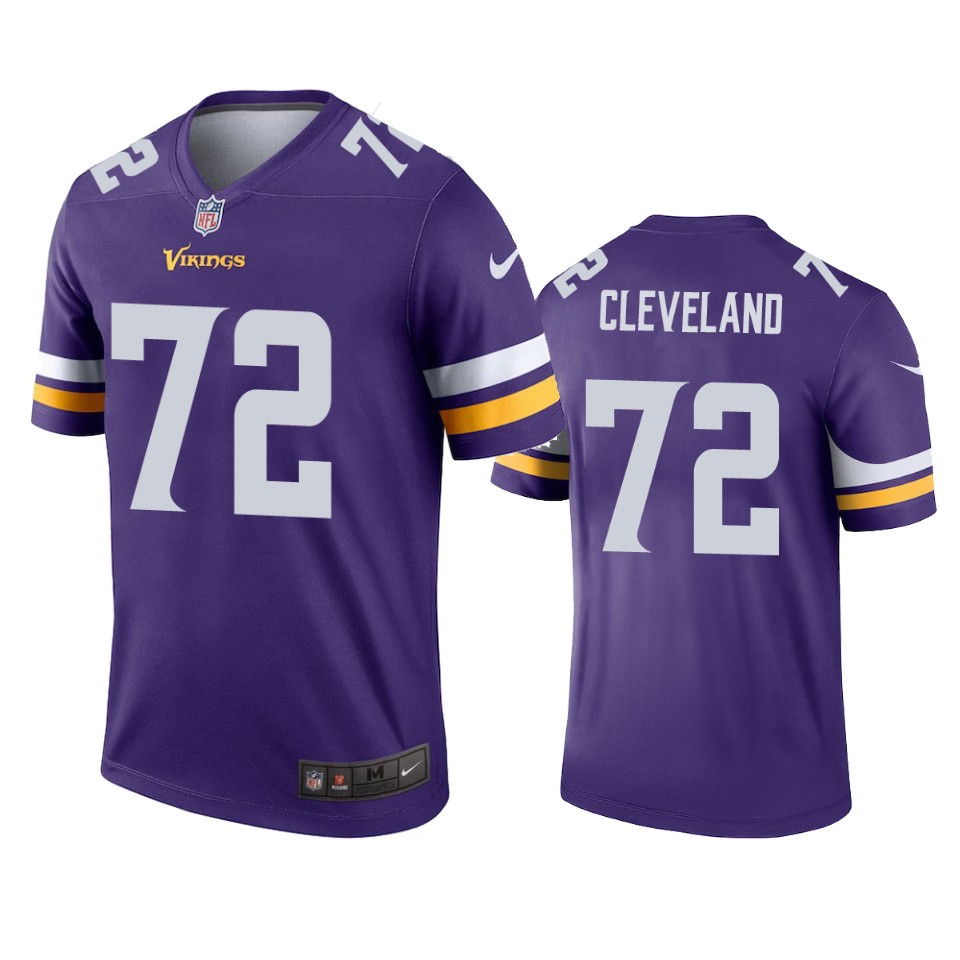men's ezra cleveland vikings purple legend jersey