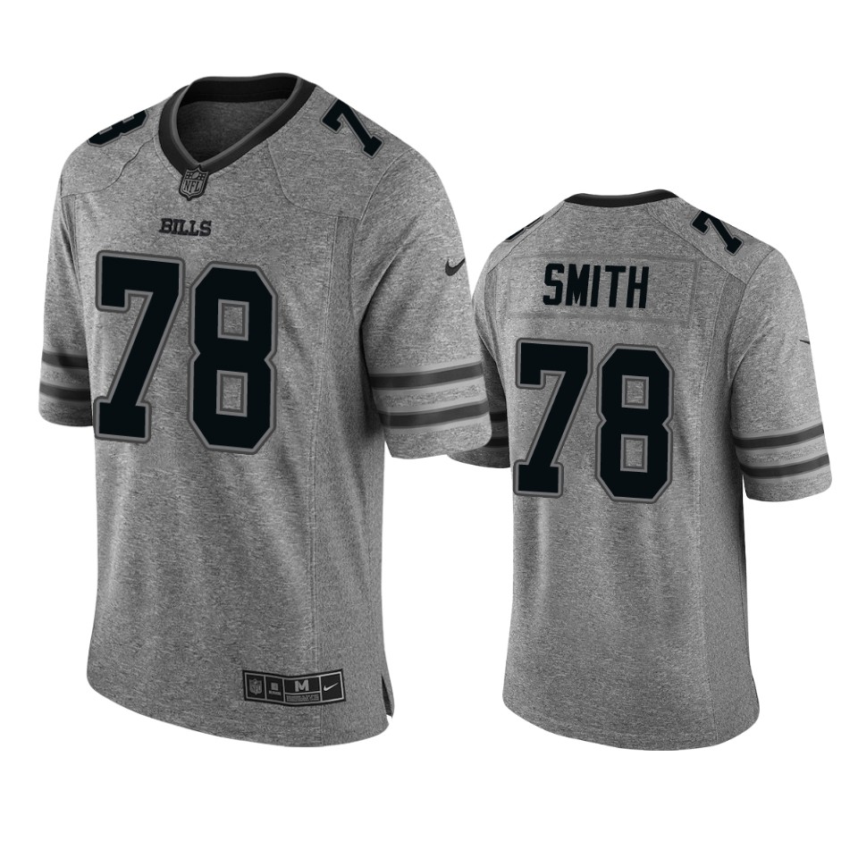 men's gray bruce smith jersey