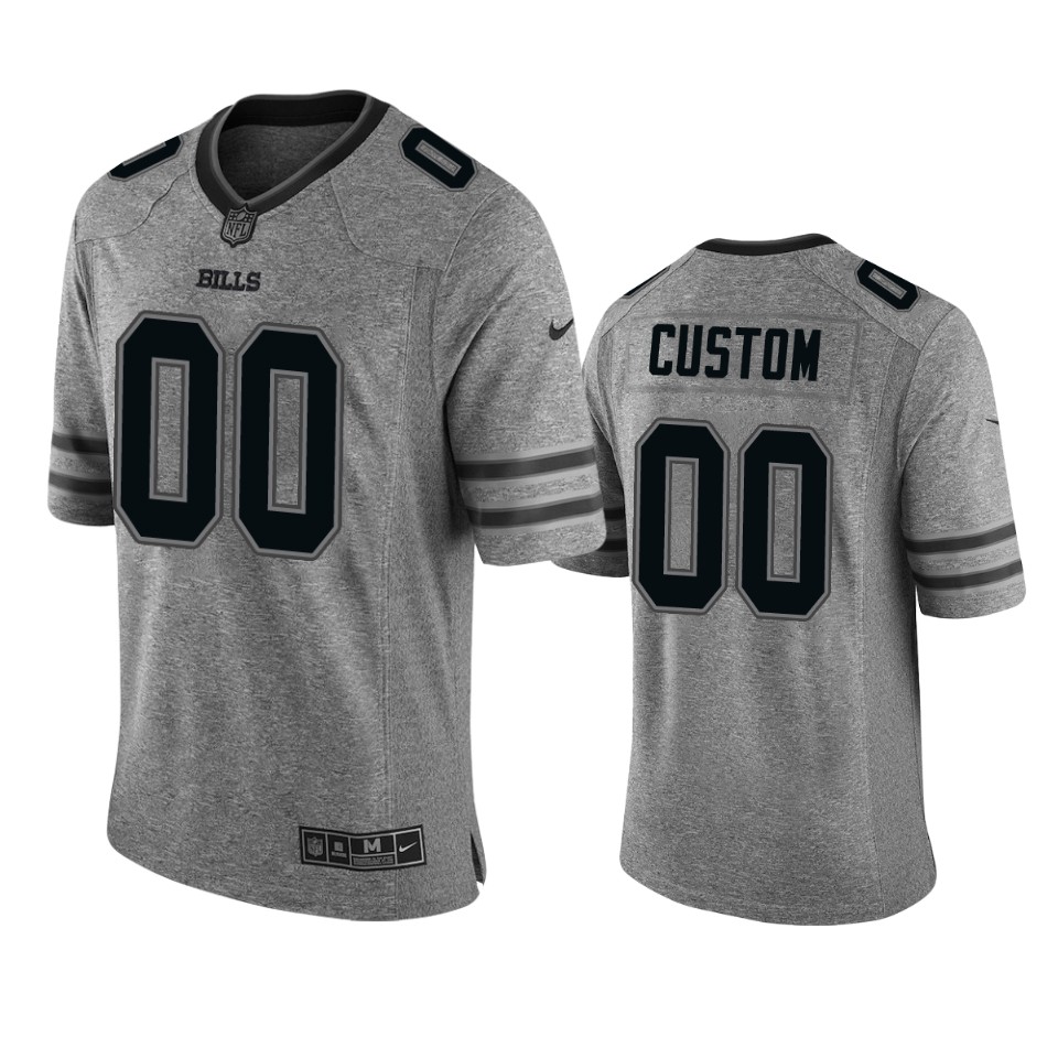 men's gray custom jersey