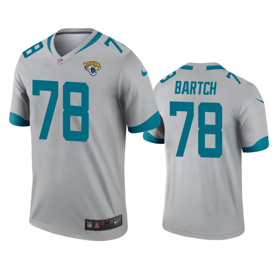 men's jaguars ben bartch silver inverted legend jersey
