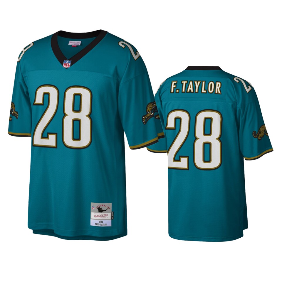 men's jaguars fred taylor teal legacy replica jersey