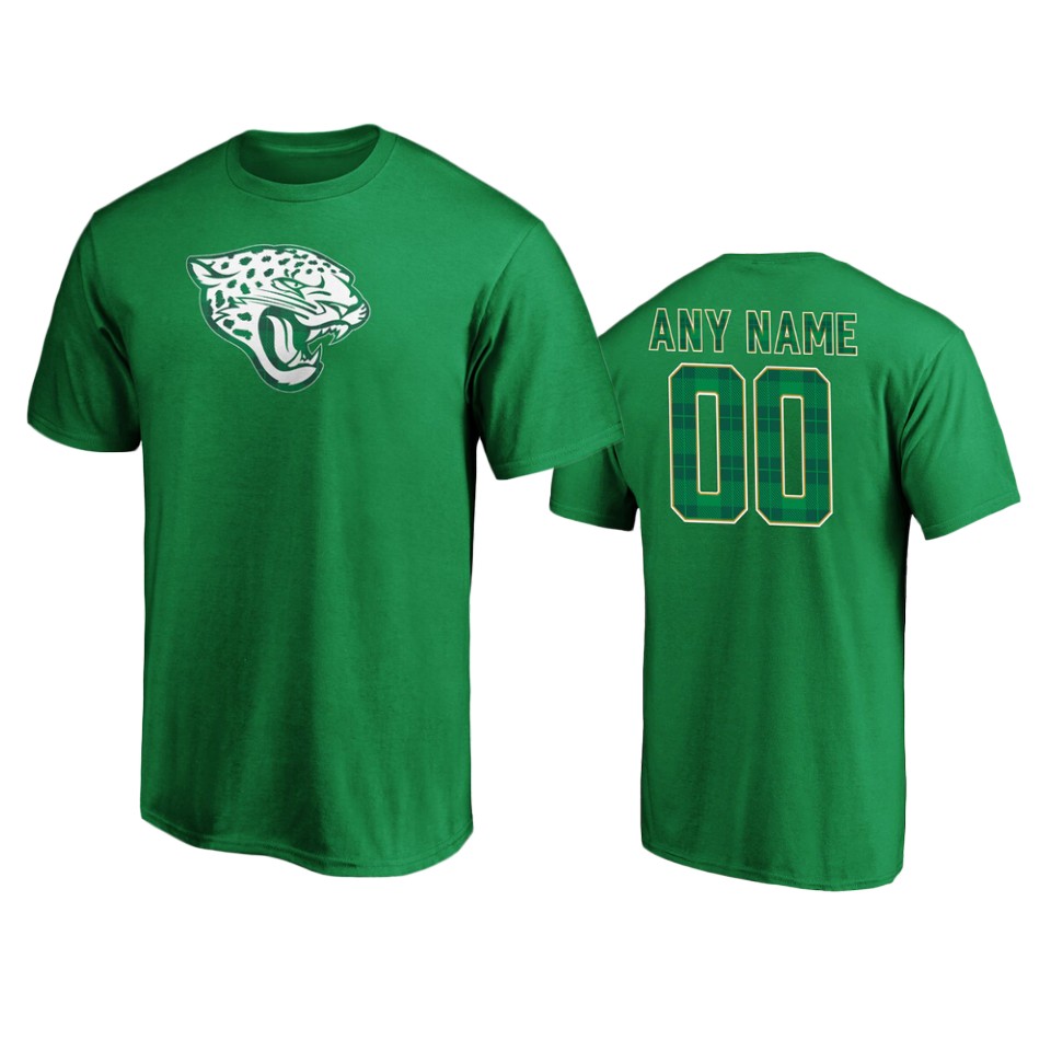 men's jaguars green st. patrick's day emerald plaid t shirt