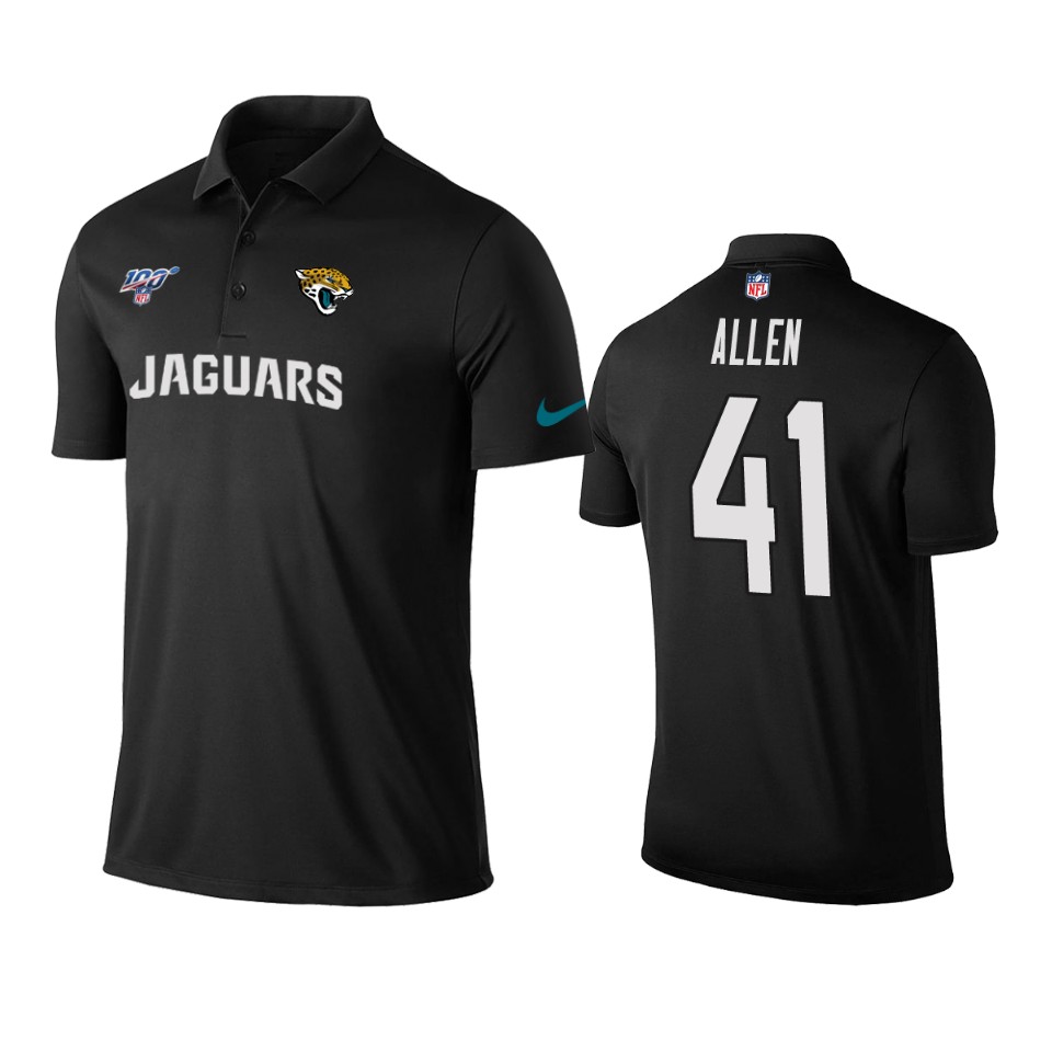men's jaguars josh allen black 100th season polo