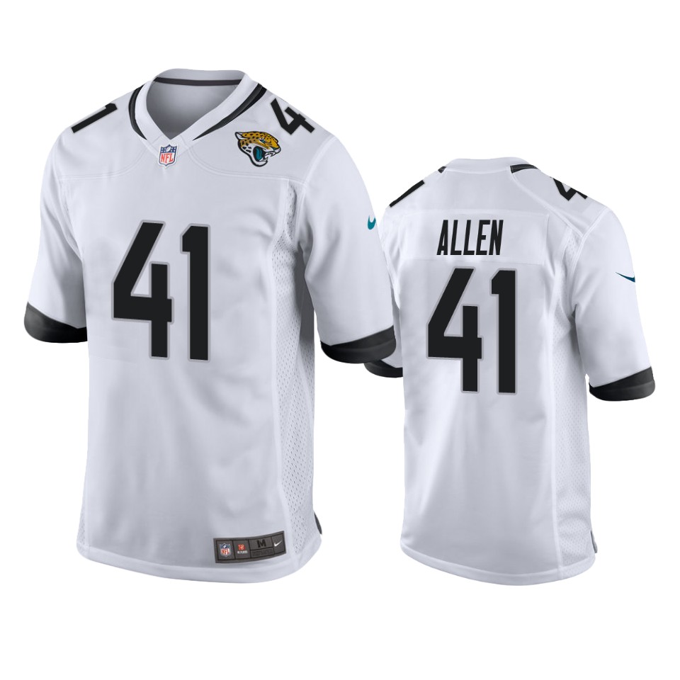men's jaguars josh allen white game jersey