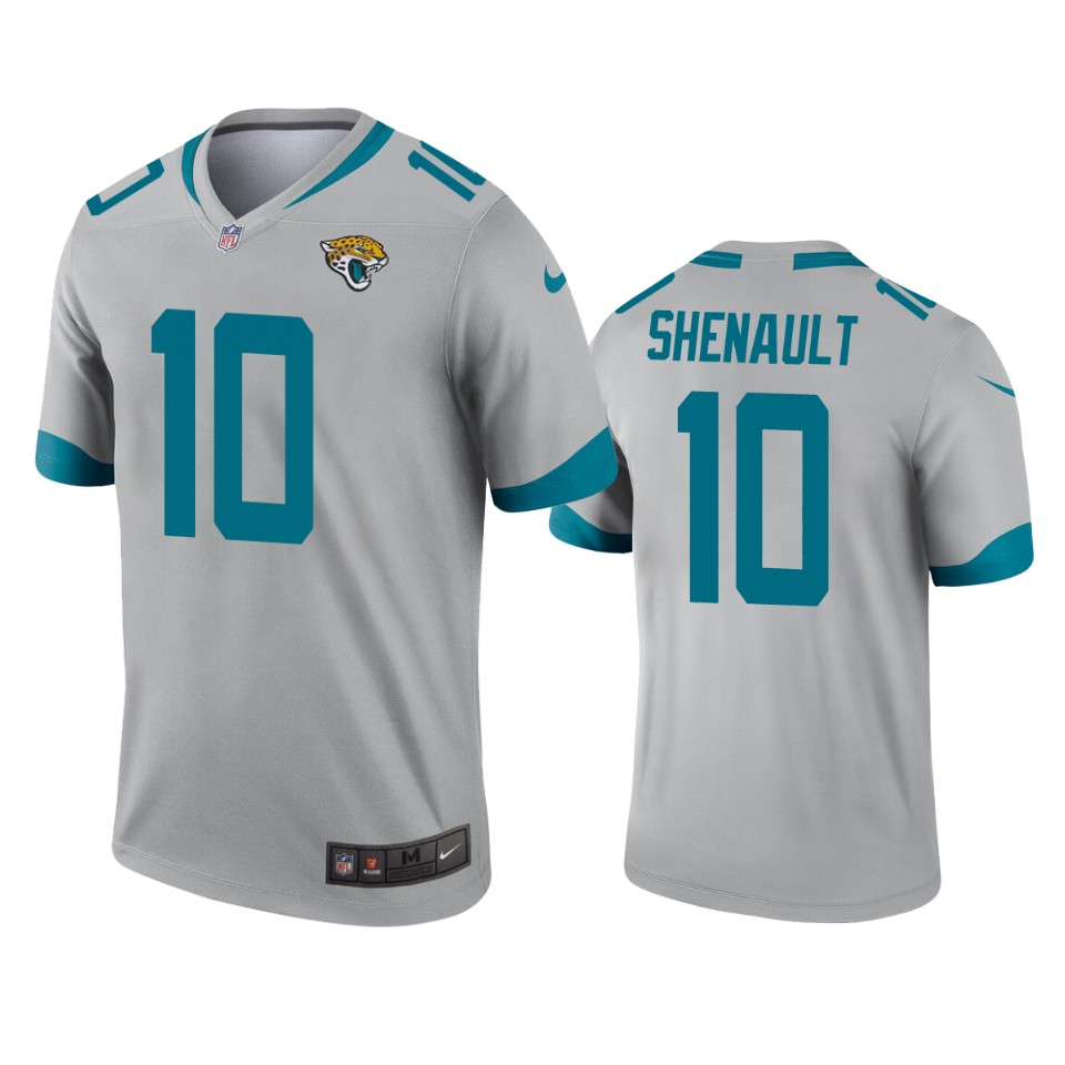 men's jaguars laviska shenault silver inverted legend jersey
