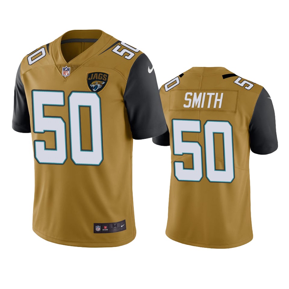 men's jaguars telvin smith gold color rush limited jersey