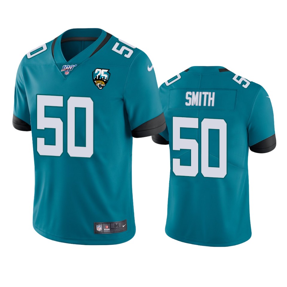 men's jaguars telvin smith teal 25th anniversary vapor limited jersey