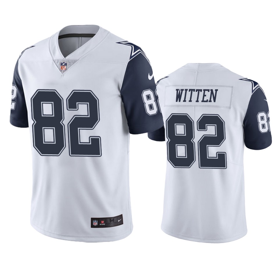 men's jason witten cowboys white color rush limited jersey