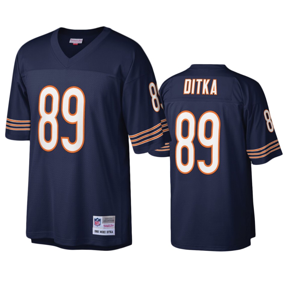 men's jets mike ditka navy legacy replica jersey