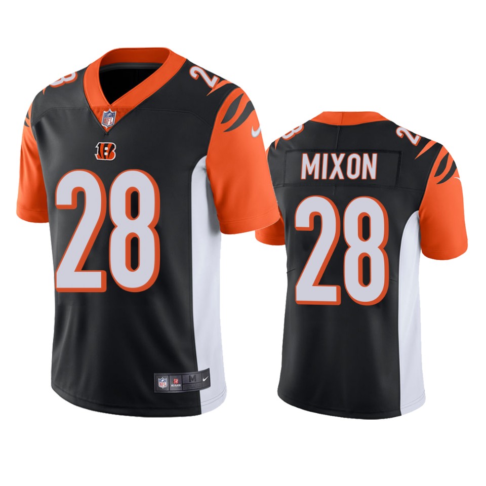 men's joe mixon bengals black vapor jersey