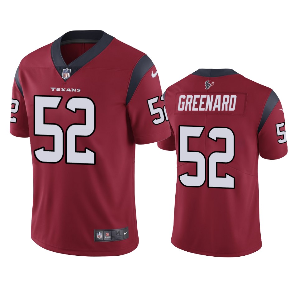 men's jonathan greenard texans red vapor jersey