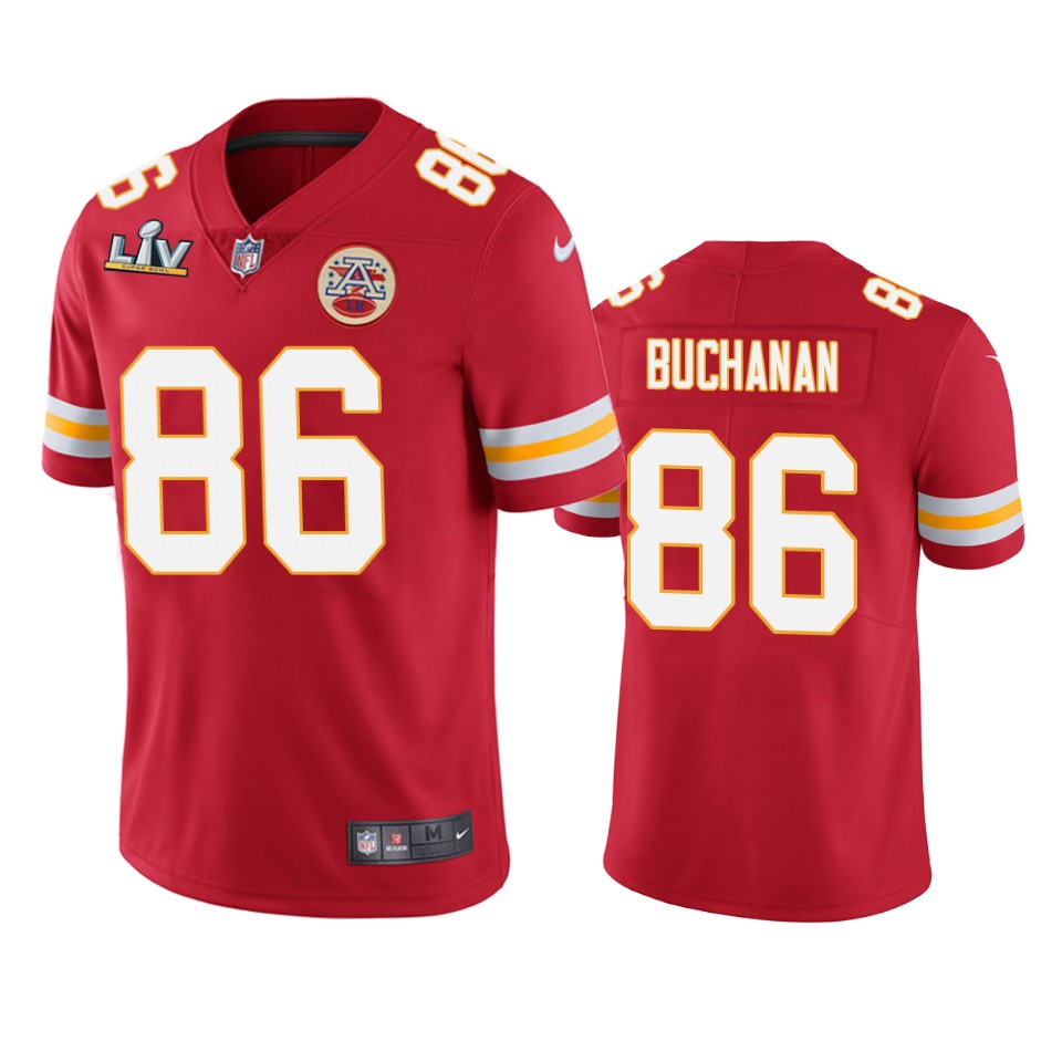 men's kansas city chiefs buck buchanan red super bowl lv vapor limited jersey