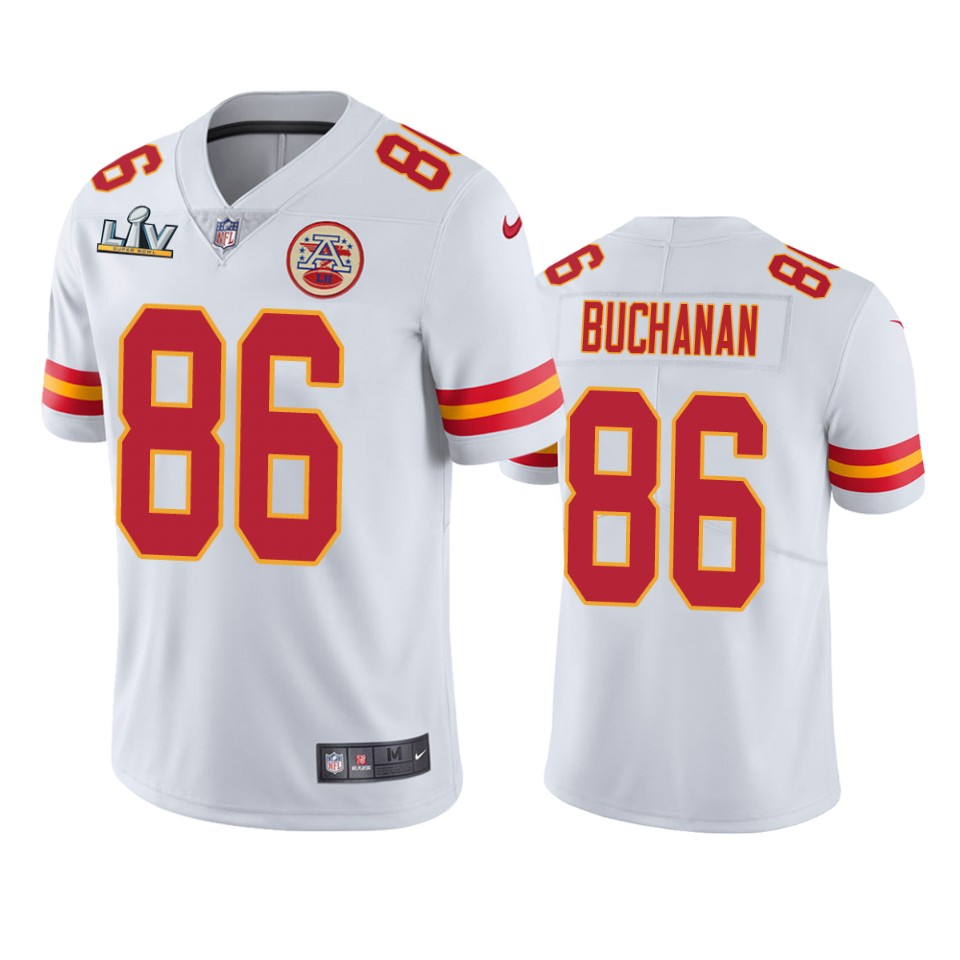men's kansas city chiefs buck buchanan white super bowl lv vapor limited jersey