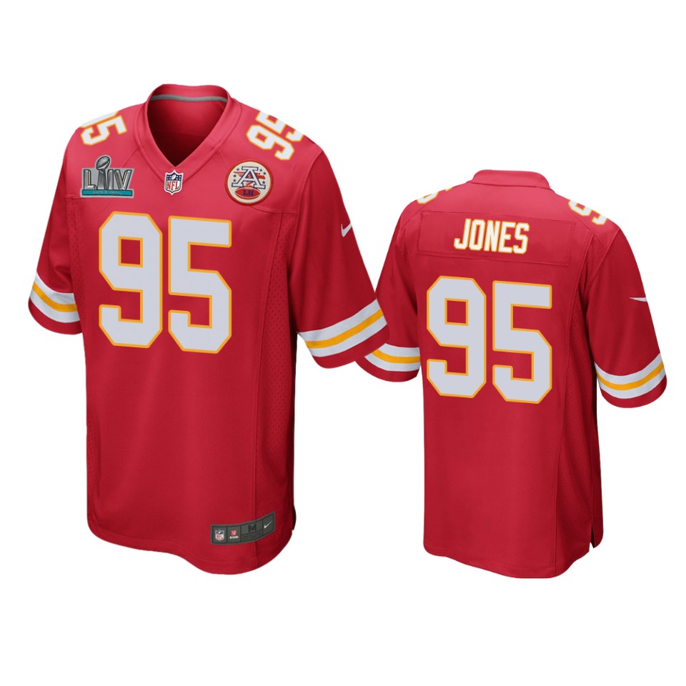 men's kansas city chiefs chris jones red super bowl liv game jersey