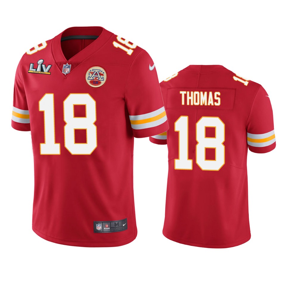 men's kansas city chiefs emmitt thomas red super bowl lv vapor limited jersey