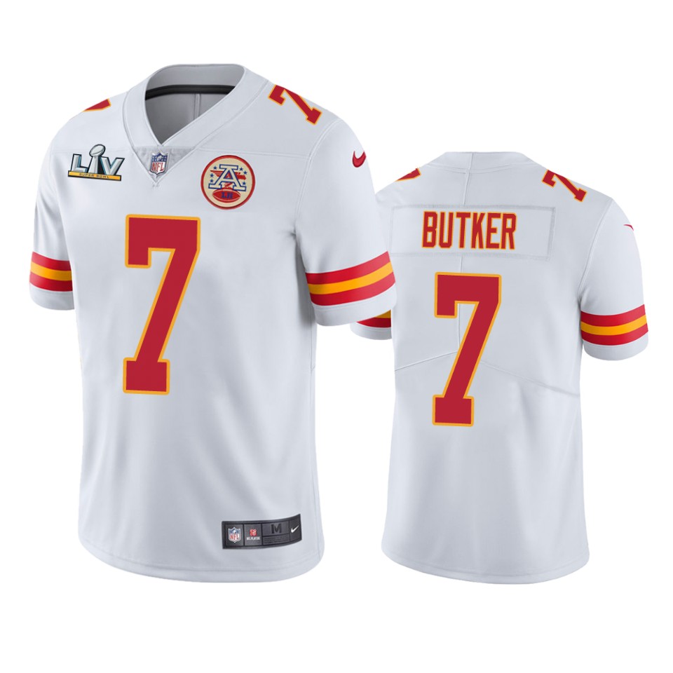 men's kansas city chiefs harrison butker white super bowl lv vapor limited jersey