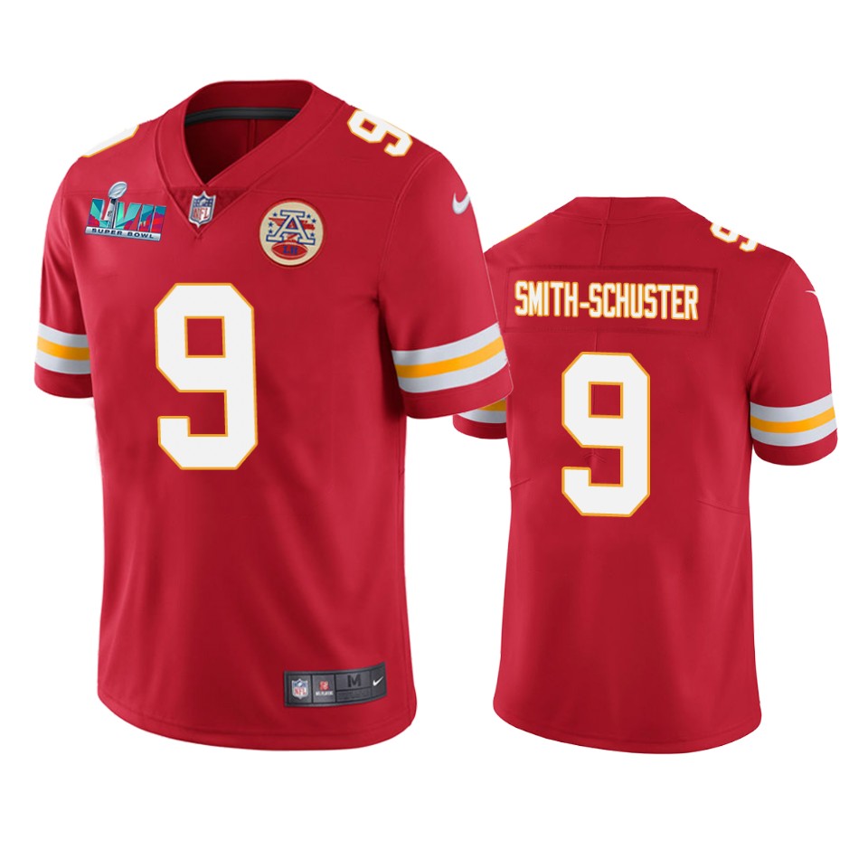 men's kansas city chiefs juju smith schuster red super bowl lvii vapor limited jersey
