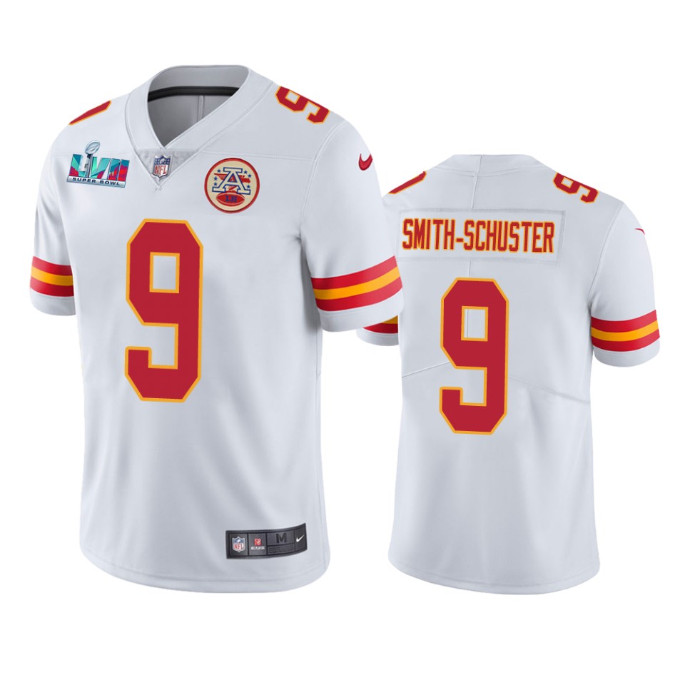 men's kansas city chiefs juju smith schuster white super bowl lvii vapor limited jersey