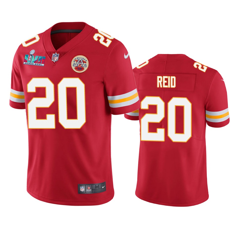 men's kansas city chiefs justin reid red super bowl lvii vapor limited jersey