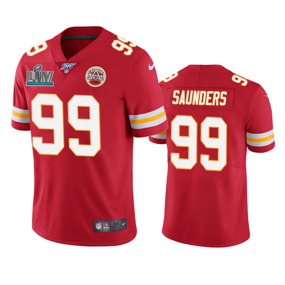 men's kansas city chiefs khalen saunders red super bowl liv vapor limited jersey