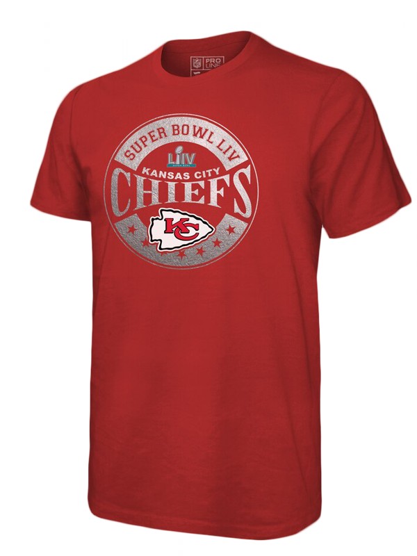 men's kansas city chiefs red super bowl liv in the zone metallic t shirt