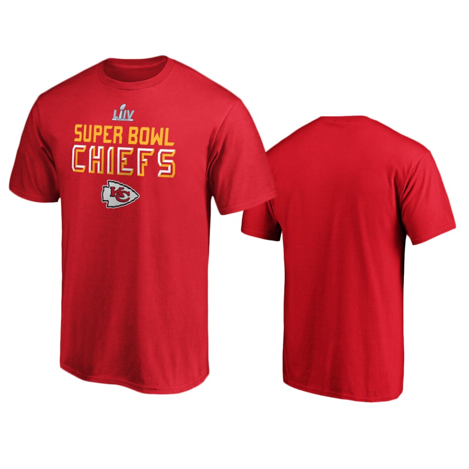 men's kansas city chiefs red super bowl liv safety blitz t shirt