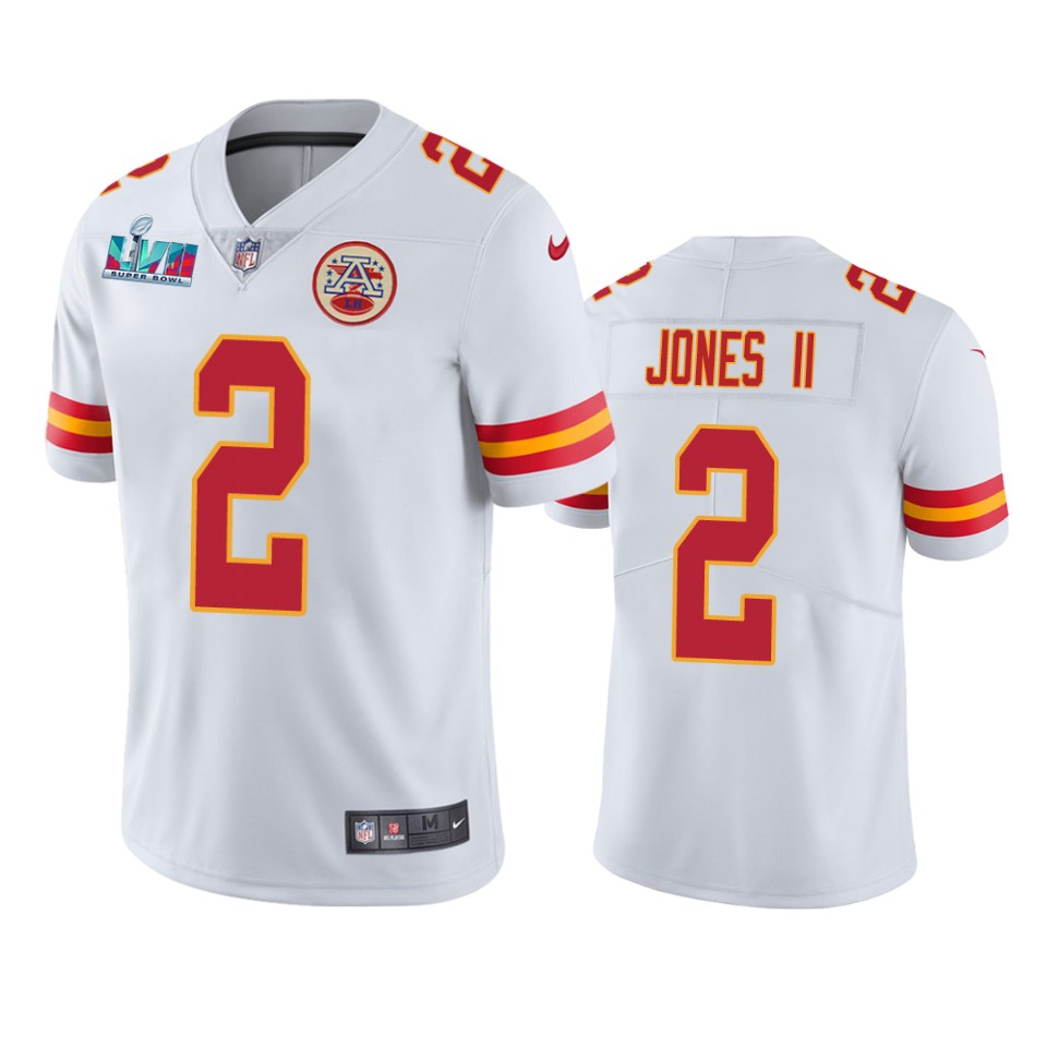 men's kansas city chiefs ronald jones ii white super bowl lvii vapor limited jersey