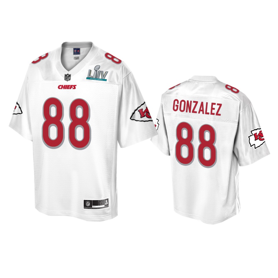 men's kansas city chiefs tony gonzalez white super bowl liv champions jersey