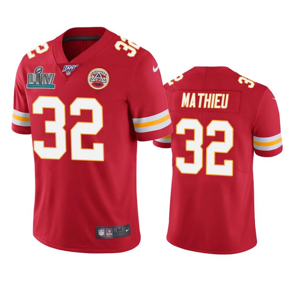 men's kansas city chiefs tyrann mathieu red super bowl liv vapor limited jersey