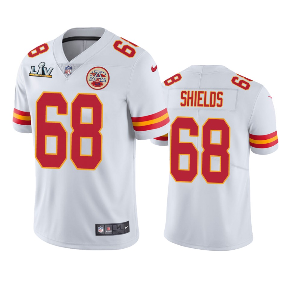 men's kansas city chiefs will shields white super bowl lv vapor limited jersey