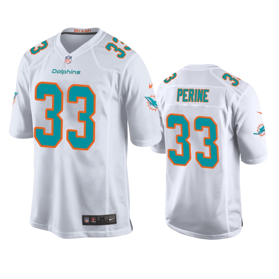 men's la'mical perine dolphins white game jersey