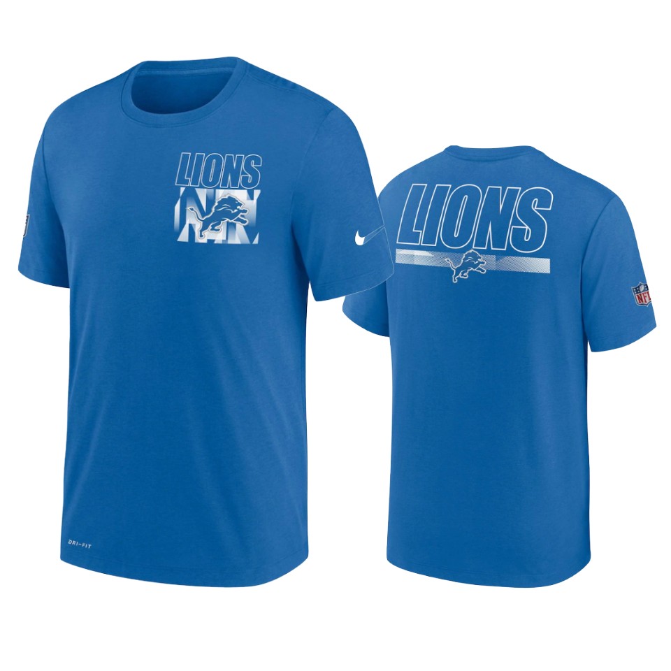 men's lions blue facility playbook performance t shirt