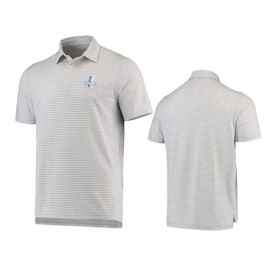 men's lions gray winstead stripe polo
