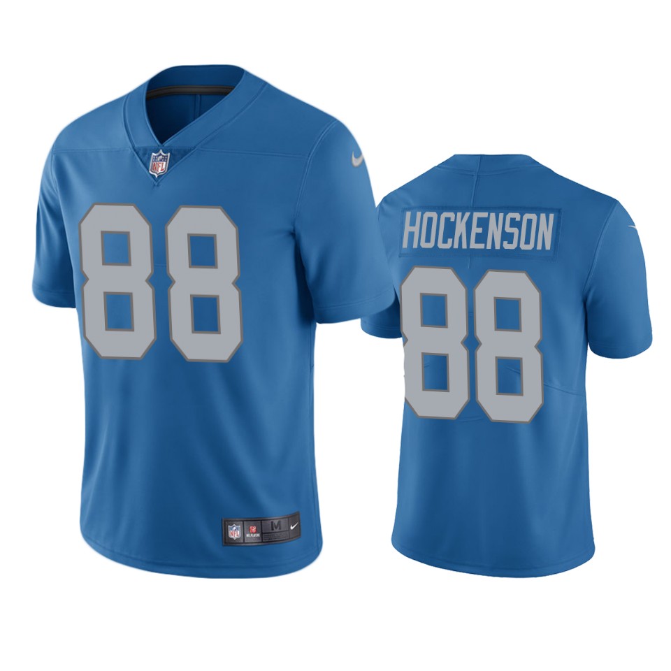men's lions t.j. hockenson blue vapor limited jersey