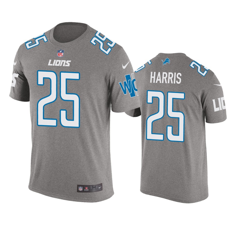men's lions will harris steel color rush t shirt