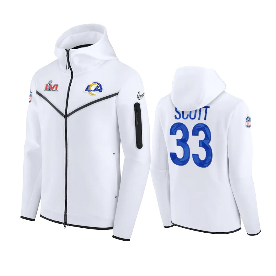 men's los angeles rams nick scott white diamond collection jacket