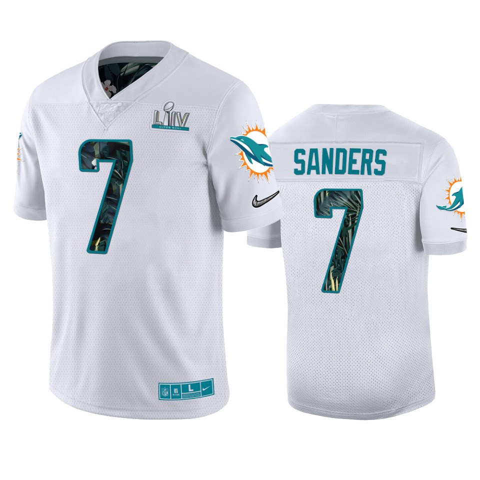 men's miami dolphins jason sanders white super bowl liv jersey