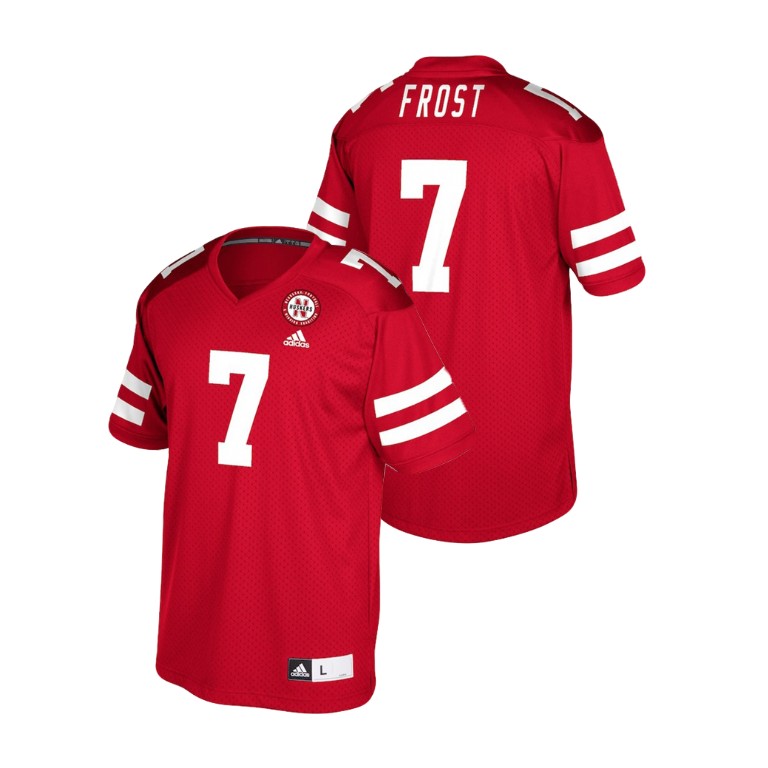 men's nebraska cornhuskers 7 scott frost red college football player jersey